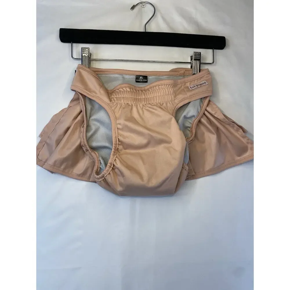 Fuz Bigaza Reusable Female Dog Diaper XL Adult Nylon Beige Sanitary Pants